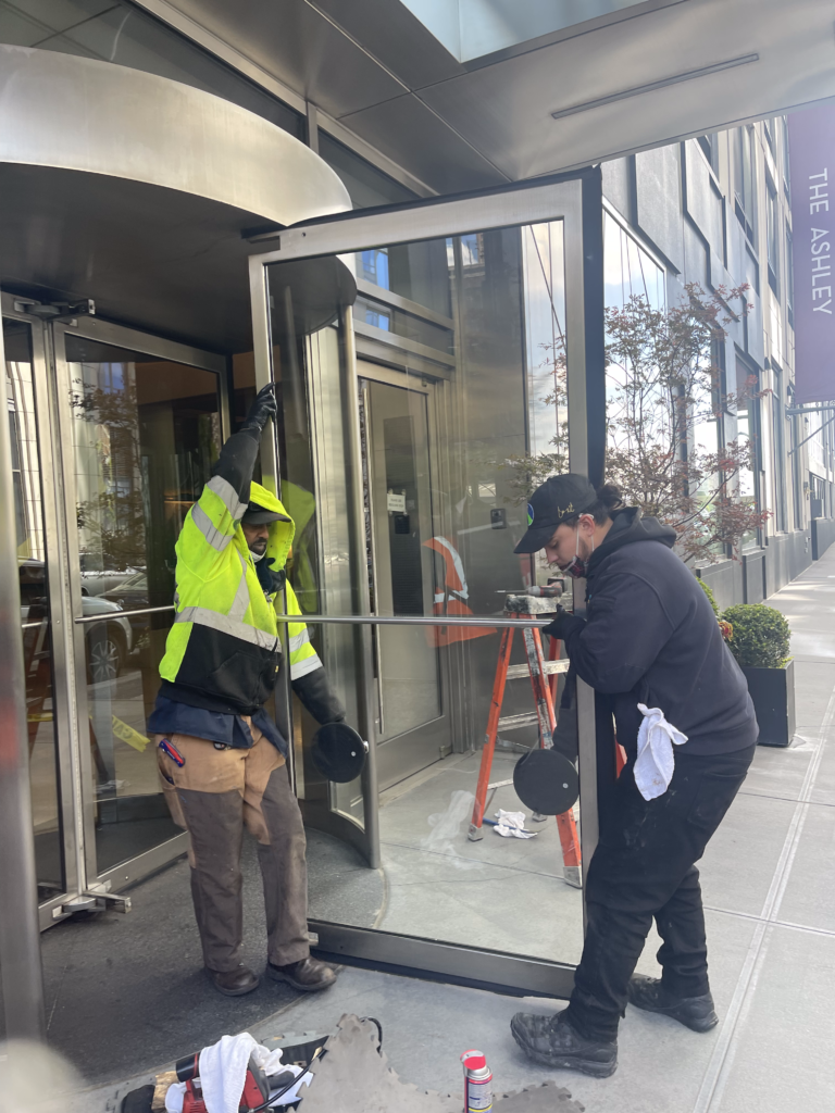 Revolving Door Installation in NYC
