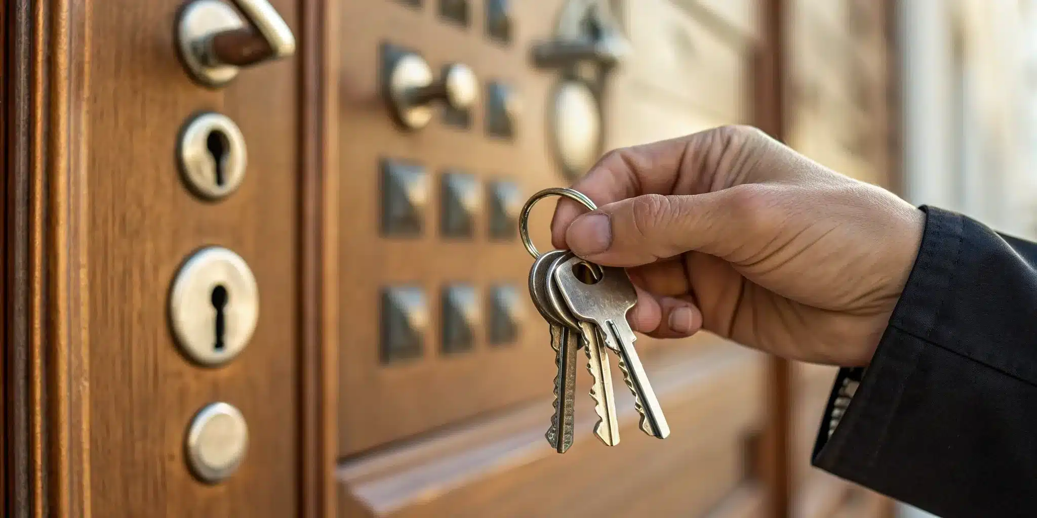 Master key unlocks secure door.